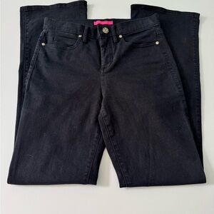 Lilly Pulitzer South Ocean High Rise Jeans in Black Oynx